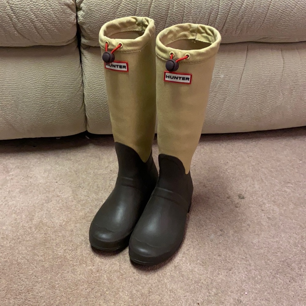 NEW Hunter ‘Tour’ Packable Canvas Rain Boot